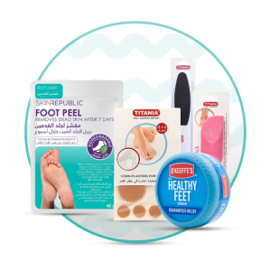 مستلزمات العناية بالقدمين