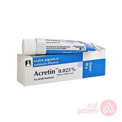 ACRETIN 0.025% CREAM 30GM