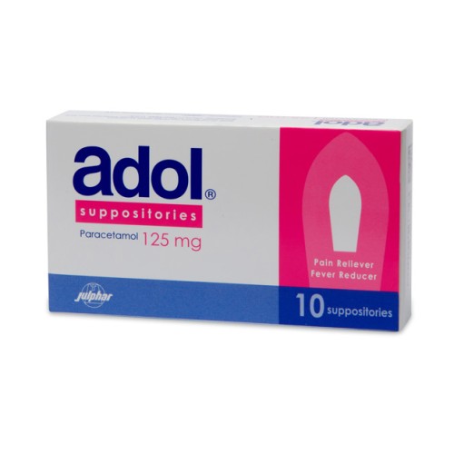 ADOL 125MG 10SUPP ADOL 125MG 10SUPP