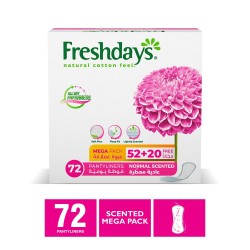 FRESHDAYS PANTYLINERS 72 قطعة برائحة طبيعية