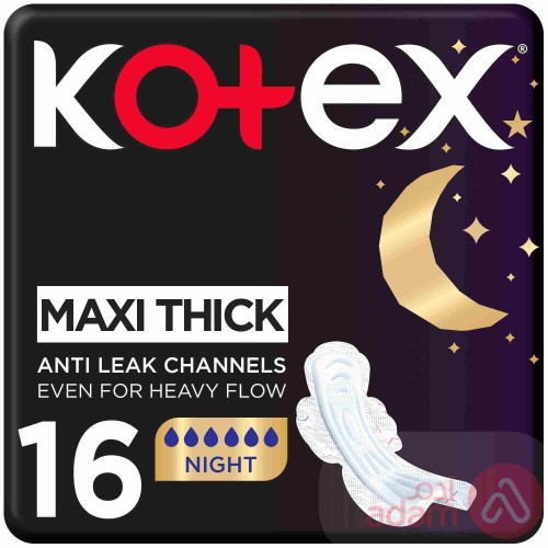 KOTEX MAXI 16PCS NIGHTTIME+WINGS
