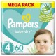 PAMPERS DIAPERS NO.4 (60D)