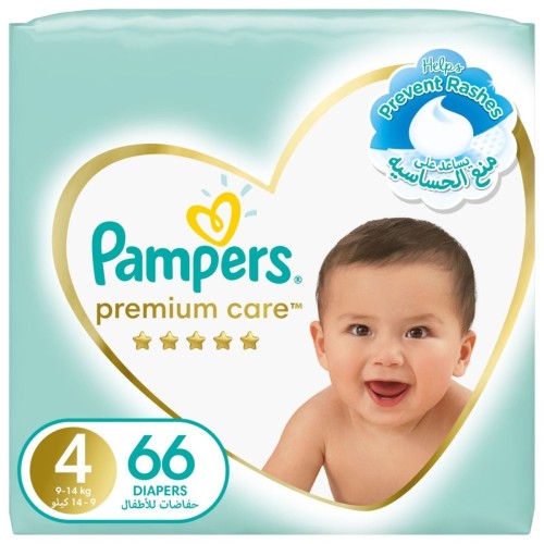 PAMPERS PREMIUM CARE DIAPERS NO.4 (66D)
