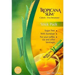 TROPICANA SLIM ZERO CALORIE SWEETENER 100 SSACHETS