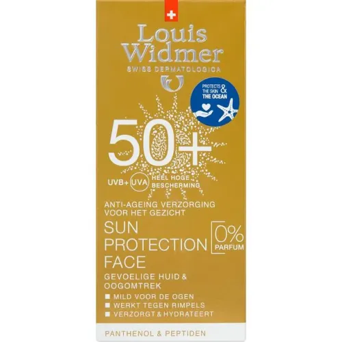 LOUIS WIDMER SUN PROTECT FACE 50+ PARFUMVRIJ 50ML