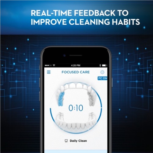 فرشاة أسنان كهربائية قابلة لإعادة الشحن من أورال بي مع حقيبة سفر سوداء