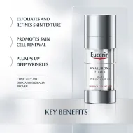 Eucerin سيرم هيالورون فيلر التقشير الليلي ثنائي المفعول X15ML (2724) Eucerin سيرم هيالورون فيلر التقشير الليلي ثنائي المفعول X15ML (2724)