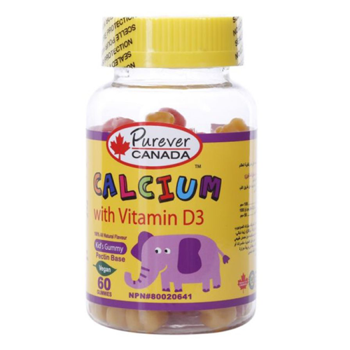 PUREVER KIDS GUMMY CALCIUM WITH D3 PECTIN