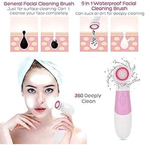 ٩ في ١ فرشاة مقشرة ومدلكة للبشرة للوجة والكفين والأرجل