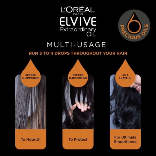 LOREAL ELVIVE OIL REP. 300ML E.ORDINARY