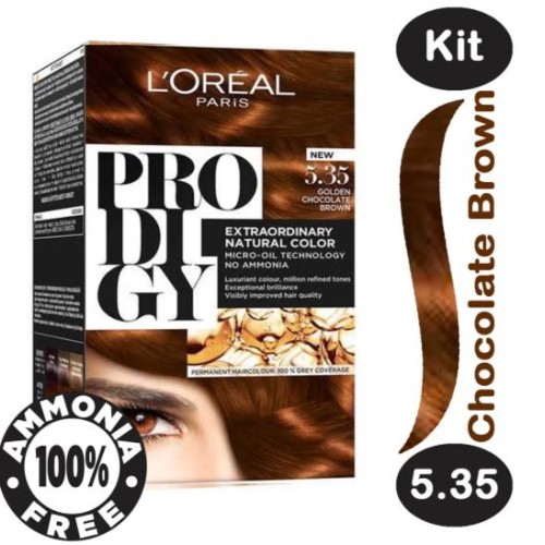 LOREAL PRODIGY OIL H.COLOR NO. 5.35