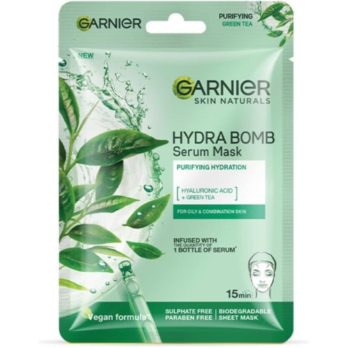 غارنييه - قناع مناديل - 32 جم شاي أخضر