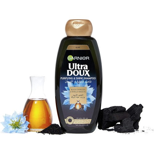 شامبو يو دي من غارنييه 200 مل بالفحم الأسود والنيجي