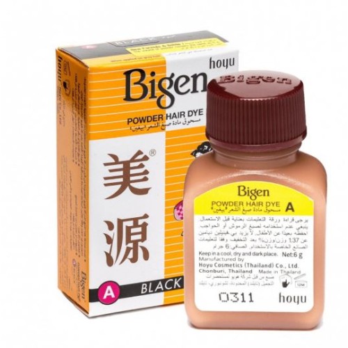 بودرة بيجين لتلوين الشعر لون أسود أ | 6 ز