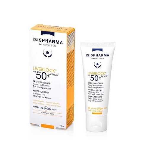 إيزيس فارما يوفيبلوك عامل حماية 50+ كريم مينرال غير مرئي 40 مل