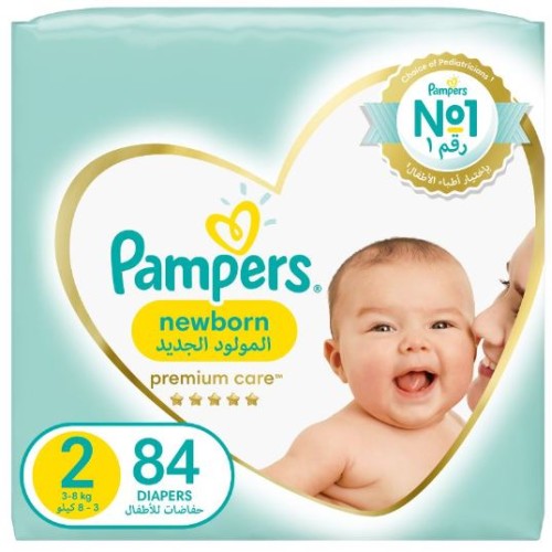 PAMPERS PREMIUM CARE DIAPERS NO.2 (84D)