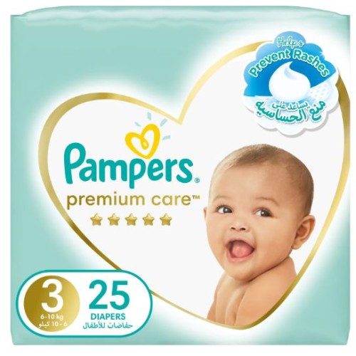 PAMPERS PREMIUM CARE DIAPERS NO.3 (25D)