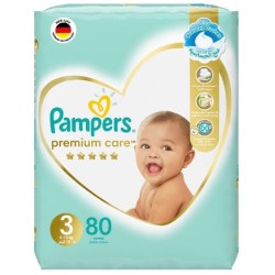PAMPERS PREMIUM CARE DIAPERS NO.3 (80D)
