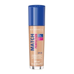 RIMMEL NEW MATCH PERFECTION SPF20 - رقم الرمال: 300 RIMMEL NEW MATCH PERFECTION SPF20 - رقم الرمال: 300
