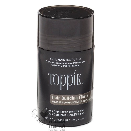 ألياف شعر توبيك بني متوسط 12 جم ألياف شعر توبيك بني متوسط 12 جم